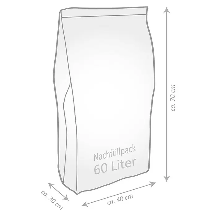 Sitting Point Polystyrolkugel Nachfüllpack - 60 l, Weiß - Weißer 60-Liter Nachfüllpack, ca. 70 cm hoch, 40 cm breit und 30 cm tief.