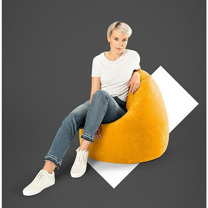 Sitting Point Sitzsack Beanbag Easy (XL, Gelb, 100 % Polyester) | BAUHAUS