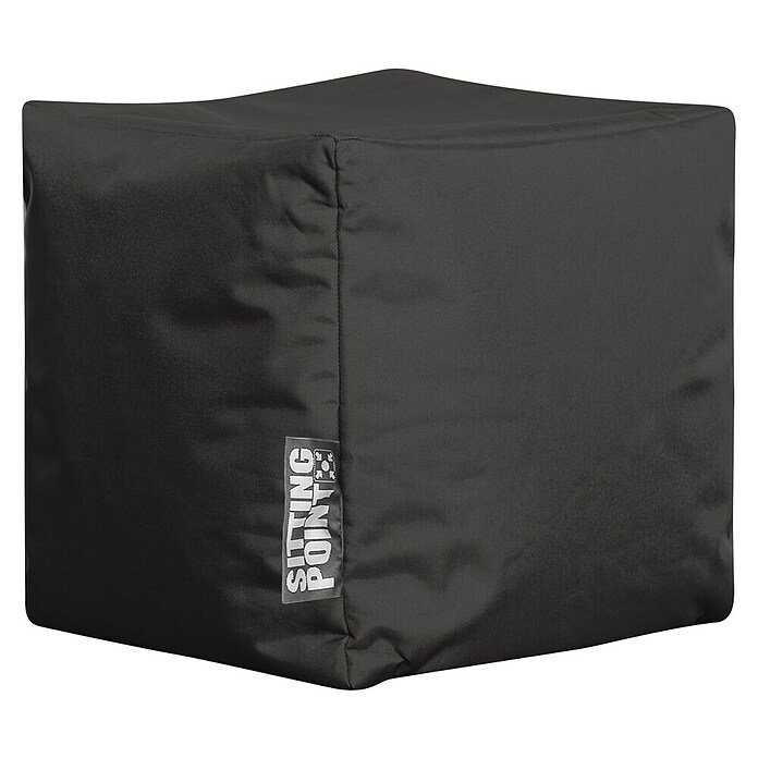 Sitting Point Sitzhocker Cube Scuba (40 x 40 x 40 cm, Schwarz, 100 % Polyester) | BAUHAUS