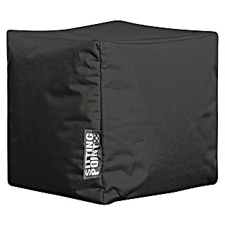 Sitting Point Sitzhocker Cube Scuba (40 x 40 x 40 cm, Schwarz, 100 % Polyester)