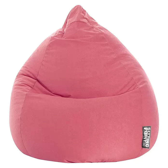 Sitting Point Sitzsack Beanbag Easy - XL, Pink, 100 % Polyester - Bequemer rosafarbener Sitzsack aus weichem Stoff.
