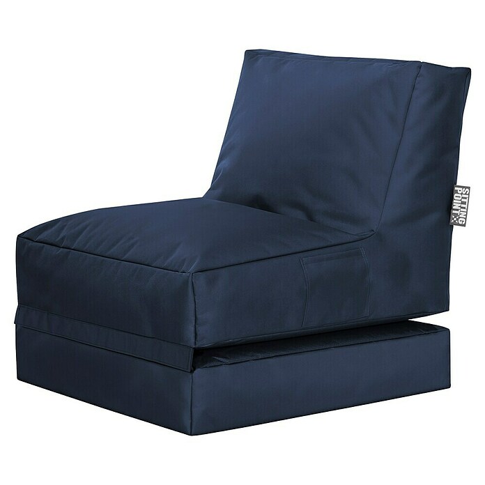 Sitting Point Sitzsack Twist Scuba (90 x 70 x 80 cm, Jeansblau, 100 % Polyester/100 % Polyvinylchlorid) | BAUHAUS