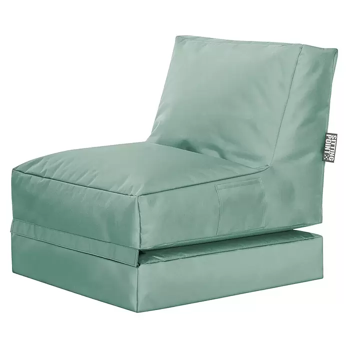 Sitting Point Sitzsack Twist Scuba90 x 70 x 80 cm, Eukalyptus, 100 % Polyester/100 % Polyvinylchlorid