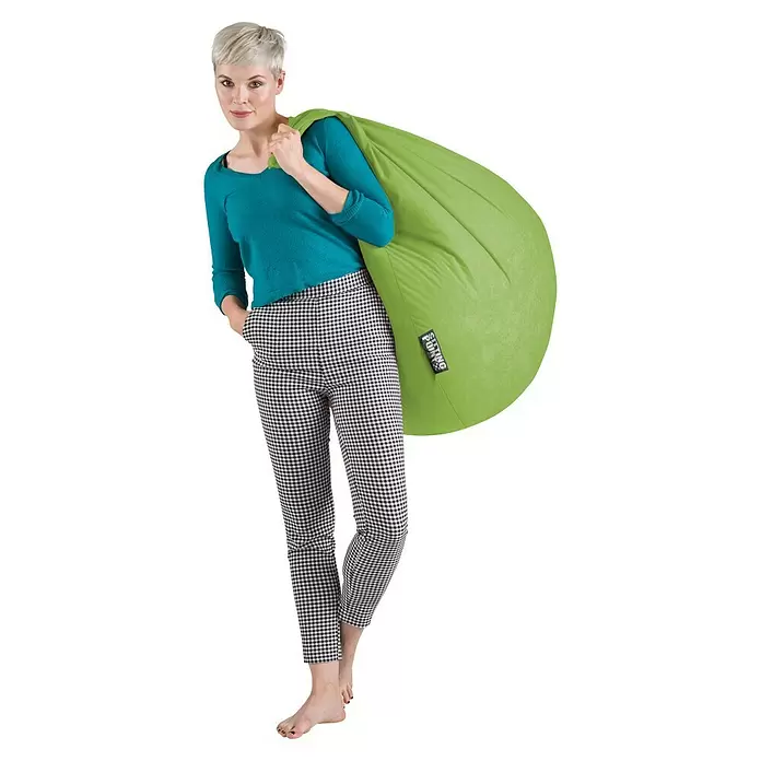 Sitting Point Sitzsack Beanbag EasyXL, Grün, 100 % Polyester