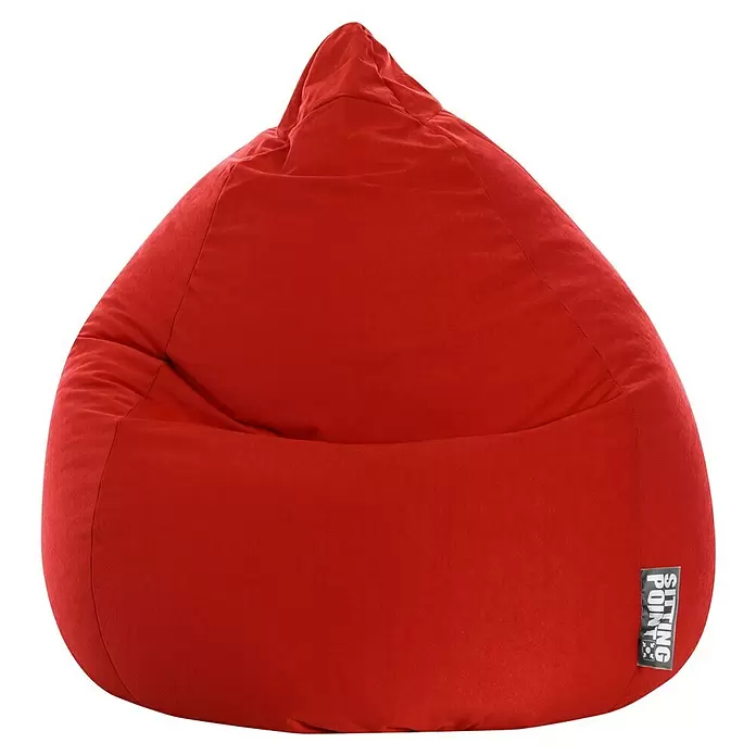 Sitting Point Sitzsack Beanbag EasyXL, Rot, 100 % Polyester