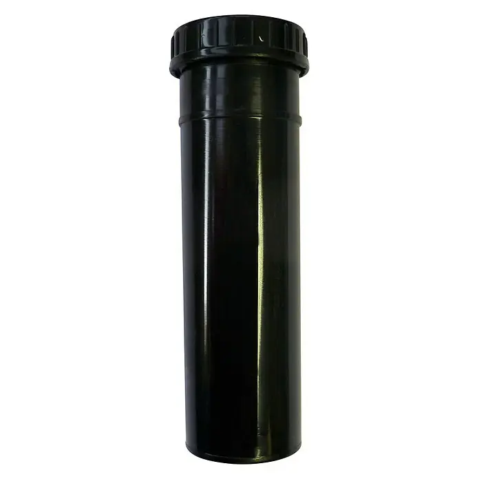 Aspersor emergente - ¾″, Superficie de rociador máx.: 75 m² - Cabezal de aspersor cilíndrico negro con tapa moleteada para riego de jardines y céspedes.
