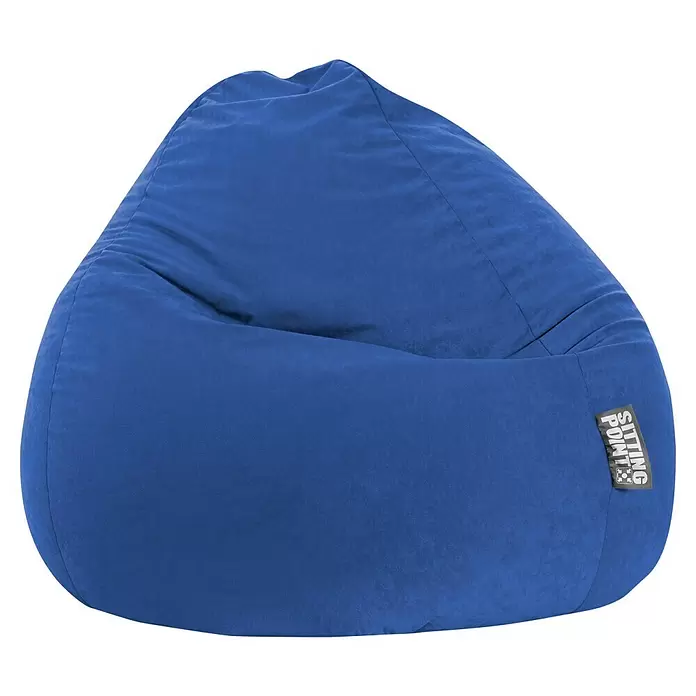 Sitting Point Sitzsack Beanbag Easy - XXL, Dunkelblau, 100 % Polyester - Bequemer blauer Sitzsack aus weichem Stoff.