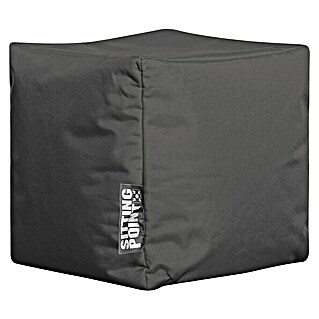 Sitting Point Sitzhocker Cube Scuba (40 x 40 x 40 cm, Anthrazit, 100 % Polyester)