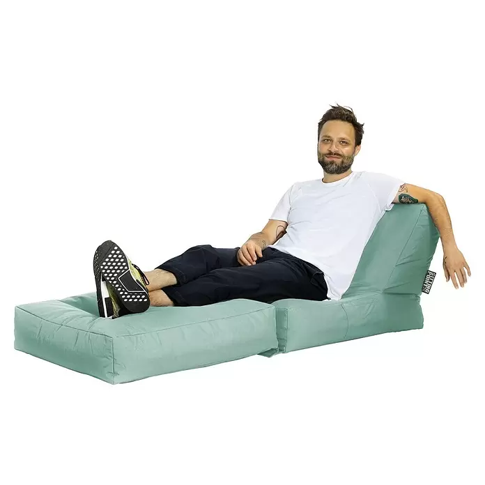Sitting Point Sitzsack Twist Scuba90 x 70 x 80 cm, Eukalyptus, 100 % Polyester/100 % Polyvinylchlorid