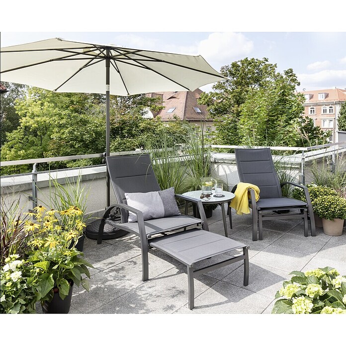 Sunfun Zonneparasol Torino (Naturel, Diameter: 270 cm)