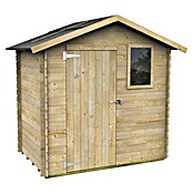 Twig Gerätehaus Capri (Außenmaß inkl. Dachüberstand (B x T): 226 x 134 cm, Holz, Natur) | BAUHAUS