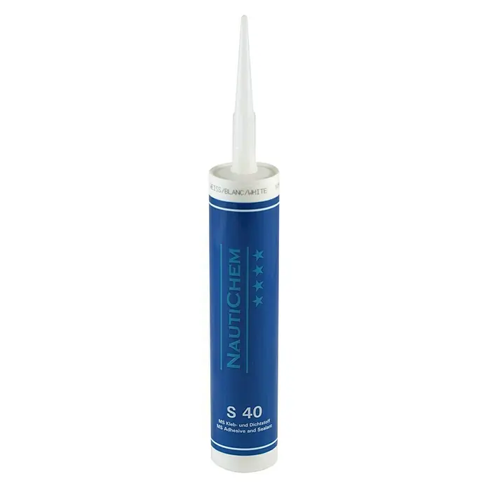 NautiChem Kleb- & Dichtstoff S40 - Weiß, 310 ml - Nautichem S 40 MS Kleb- und Dichtstoff in Weiß. Ideal zum Kleben und Abdichten. Vielseitig einsetzbar und zuverlässig.