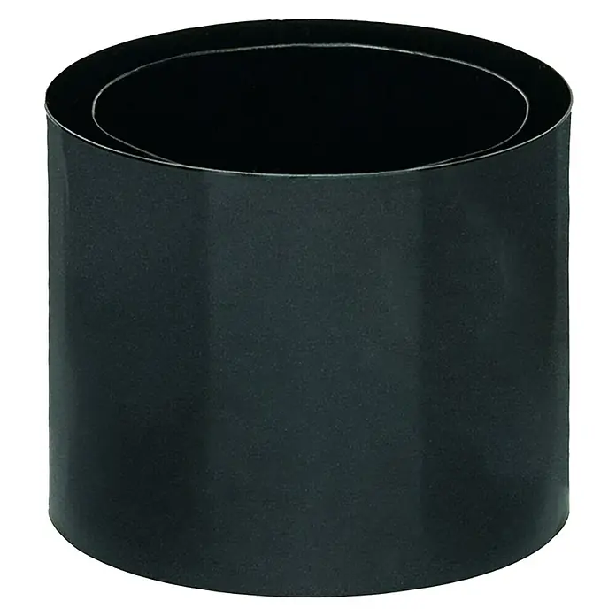 Practic Adaptador para tubo - Diámetro: 150 mm - Primer plano de un recipiente cilíndrico gris vacío y abierto, ideal para el almacenamiento.