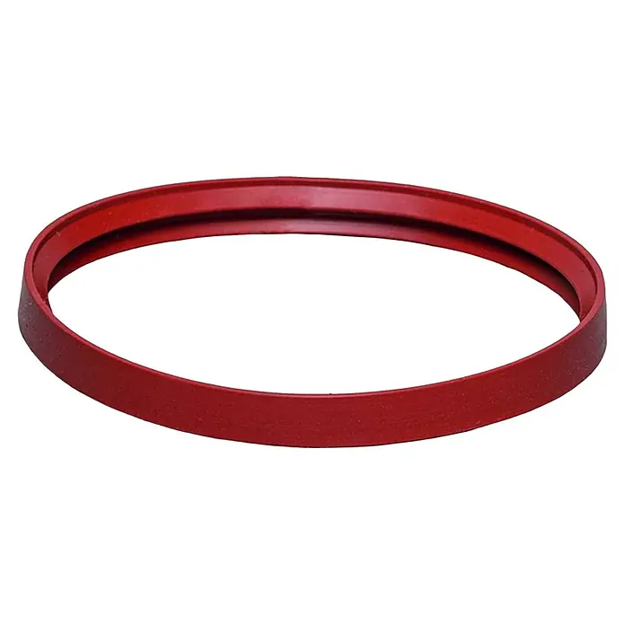 Practic Junta de repuesto (Diámetro: 125 mm, Silicona, Rojo)