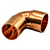 Codo de cobre (Diámetro: 22 mm, Ángulo: 90 °, Tipo de conexión: Macho - Hembra, 2 ud.) | BAUHAUS