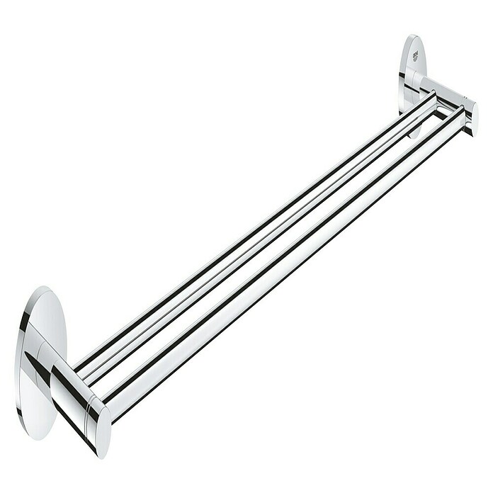 Grohe Essentials Soporte doble de toalla (Cromo, Brillante)