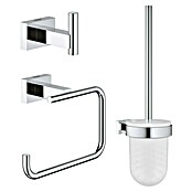 Grohe Essentials Cube WC-Set 3in1 (3-tlg., Chrom, Glänzend)