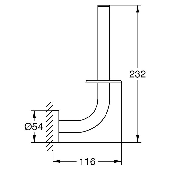 Grohe Essentials Reserve Papierrollenhalter (Chrom, Glänzend)