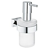 Grohe Essentials Cube Seifenspender (Mit Halterung, Chrom, Glänzend)