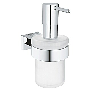 Grohe Essentials Cube Seifenspender (Mit Halterung, Chrom, Glänzend)