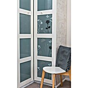 D-c-fix Static Premium Glasfolie (150 x 45 cm, Grau/Weiß, Blossom, Statisch haftend)