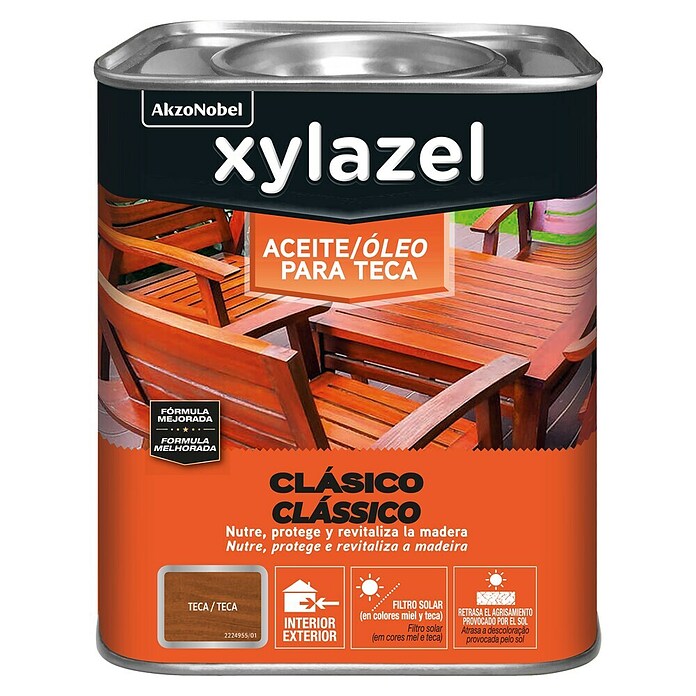 Xylazel Aceite para teca Clásico (5 l, Teca)