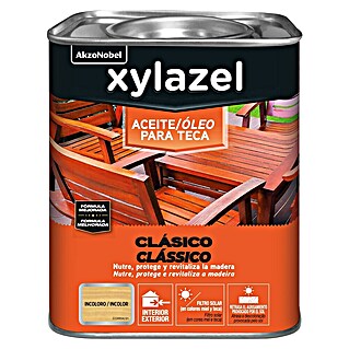 Xylazel Aceite para teca Clásico (2,5 l, Incoloro)