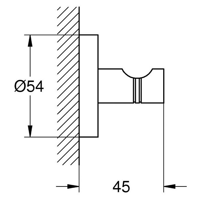 Grohe Essentials Bademantelhaken (Supersteel, Glänzend)
