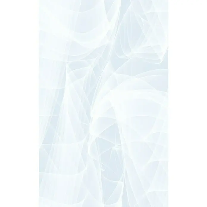 D-c-fix Static Premium Glasfolie Murano - 150 x 45 cm, Transluzent, Statisch haftend - Abstraktes Bild mit sanften, verschlungenen weißen Linien, die eine zarte und ätherische Textur erzeugen, ideal als Hintergrund für Webseiten.