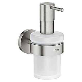 Grohe Essentials Seifenspender (Mit Halterung, Supersteel, Matt)