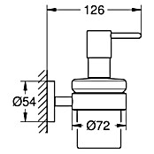 Grohe Essentials Seifenspender (Mit Halterung, Supersteel, Matt)