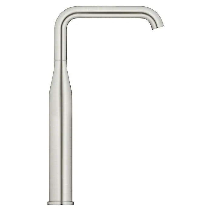 Grohe Essence New Waschtischarmatur XL-Size - Supersteel - Elegante Edelstahlarmatur mit minimalistischem Design und gebürsteter Oberfläche. Ideal für moderne Badezimmer und Küchen.