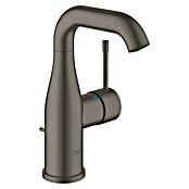 Grohe Essence New Waschtischarmatur M-Size (Mit Zugstange, Hard Graphite, Matt)