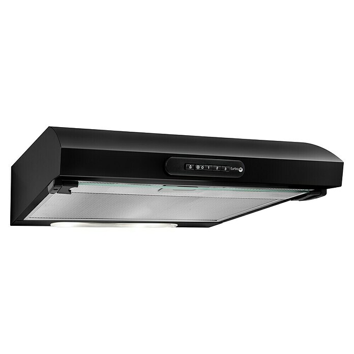 Turboair Campana integrable Moran Lux (Ancho: 60 cm, 320 m³/h, Negro) | BAUHAUS