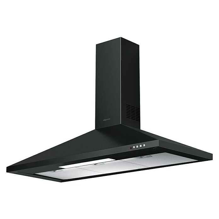 Mepamsa Campana de pared Gavia (Ancho: 89,8 cm, Máx. Potencia del ventilador en modo extracción: 740 m³/h, Negro) | BAUHAUS
