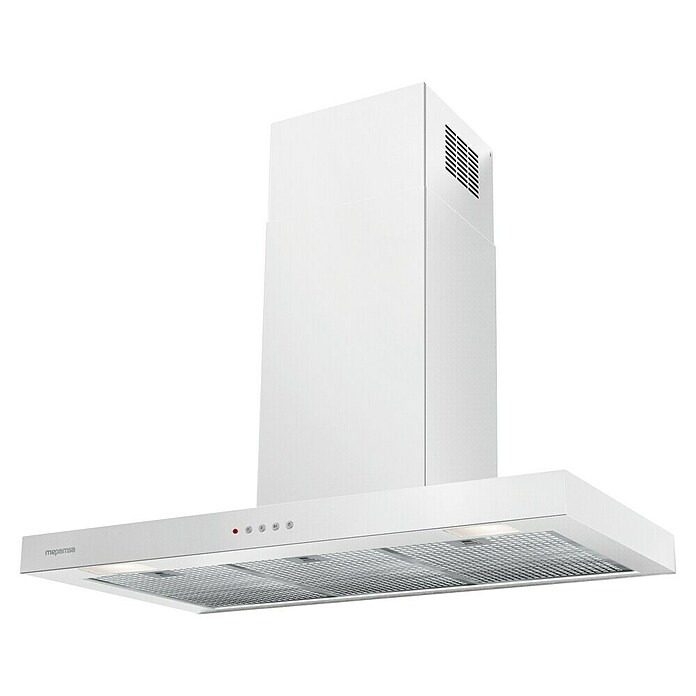 Mepamsa Campana de pared Stilo Neo (Ancho: 89,8 cm, Máx. Potencia del ventilador en modo extracción: 710 m³/h, Blanco mate) | BAUHAUS