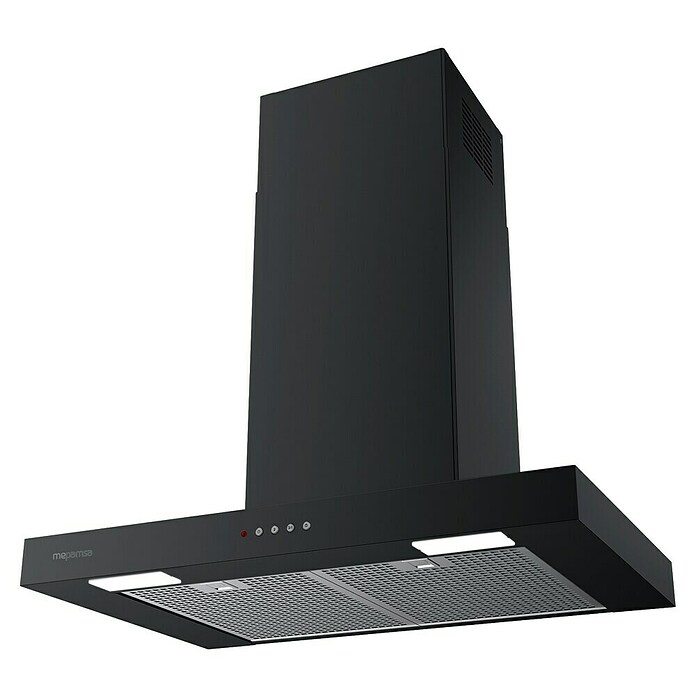 Mepamsa Campana de pared Stilo Neo (Ancho: 69,8 cm, Máx. Potencia del ventilador en modo extracción: 710 m³/h, Negro mate) | BAUHAUS