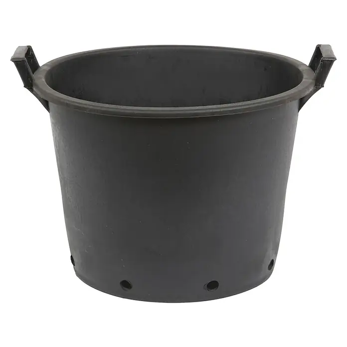 Floraworld Comfort Pflanztopf-Einsatz - 45 l, Kunststoff, Schwarz - Schwarzer Pflanzkübel aus Kunststoff mit Griffen und Drainagelöchern, ideal für Garten und Terrasse.