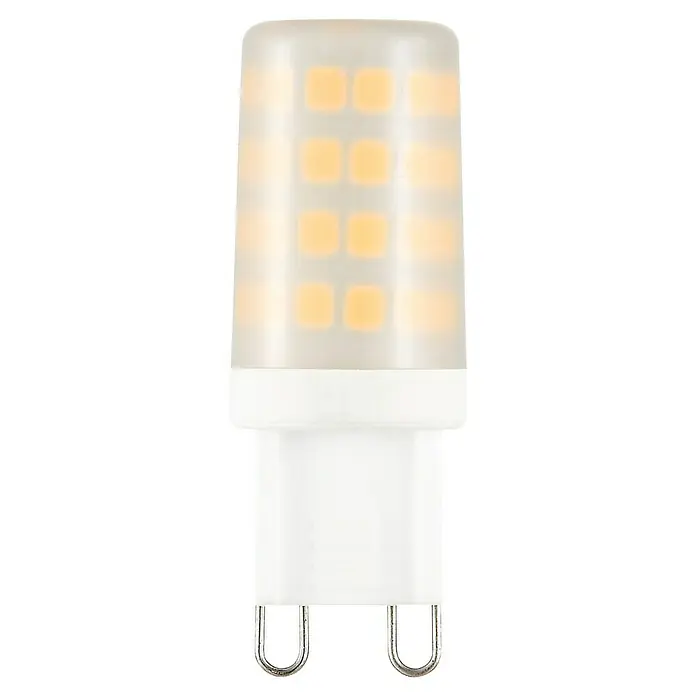 Voltolux LED-Lampen Set Pin G9 - G9, Nicht Dimmbar, Warmweiß, 370 lm, 3,5 W, 2 Stk. - Nahaufnahme einer LED-G4-Lampe, die warmes Licht für eine gemütliche Atmosphäre ausstrahlt.
