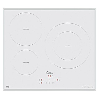 Midea Placa de inducción MIH740T278W1 (Número de fogones de inducción: 3 ud., Vidrio)