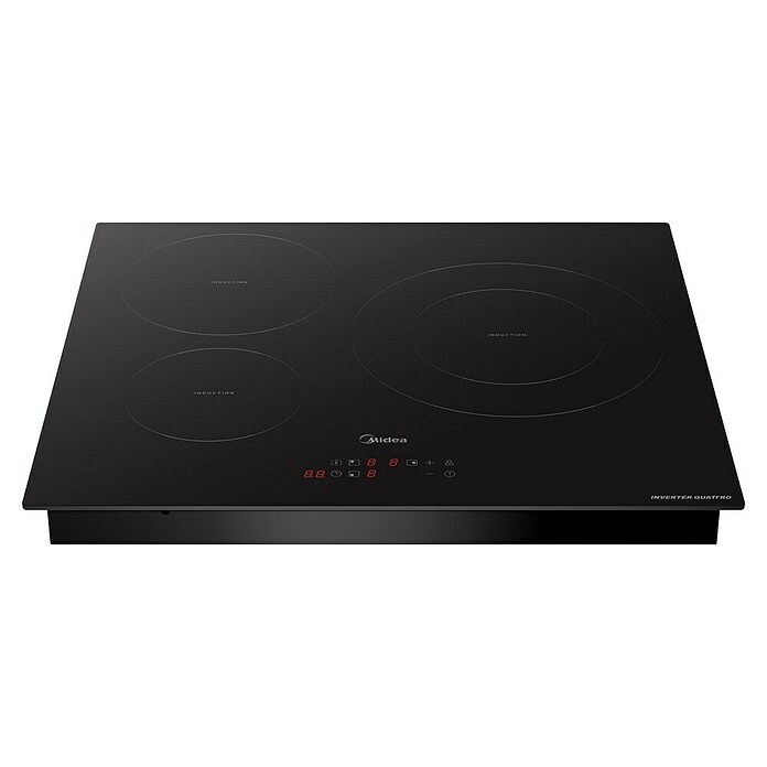 Midea Placa de inducción MIH720T239K0 (Número de fogones de inducción: 3 ud., Vidrio) | BAUHAUS