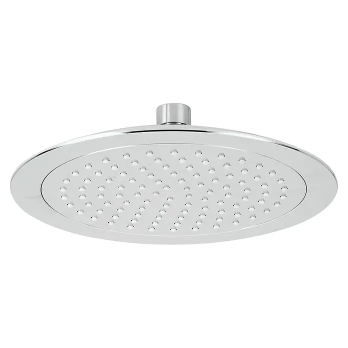 Mixomat Kopfbrause Kolna - Durchmesser: 24 cm, Chrom, Rund - Ein chromfarbener Duschkopf mit rundem Design und mehreren Wasserdüsen für ein angenehmes Duscherlebnis.