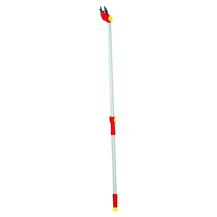 Wolf-Garten Teleskop-Astschere PDC RR 200 - Max. Aststärke: 32 mm, Bypass, Längenverstellung: 200 cm - Rot-gelb-weißer Wasserblaster im Flugzeug-Design. Langer zylindrischer Körper mit Pumpgriff, ideal für Wasserspaß.