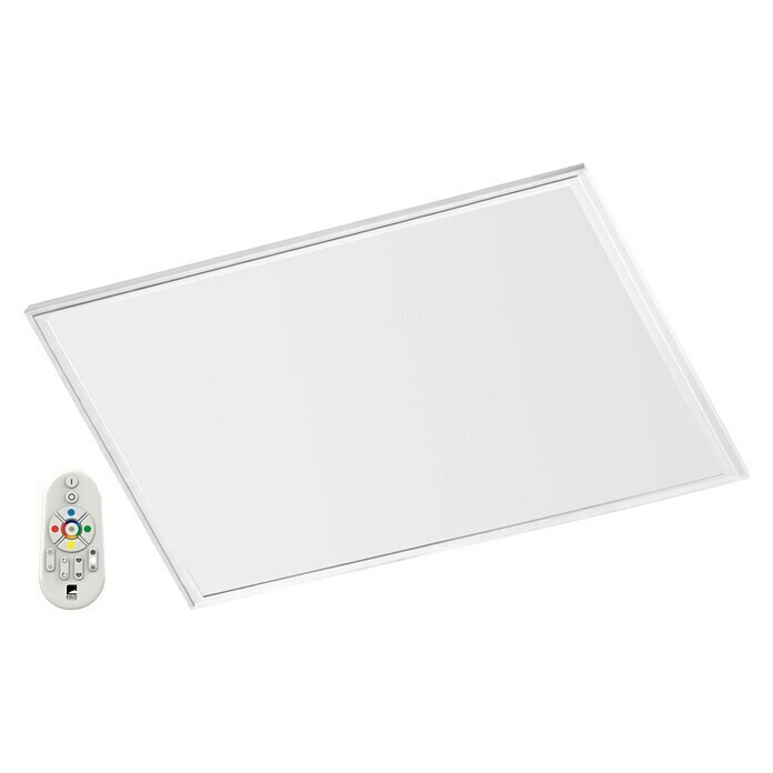 Eglo Connect LED-Panel Salobrena C34 W, L x B x H: 59,5 x 59,5 x 5 cm, Weiß, RGB Front View