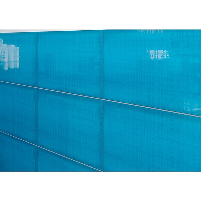 Decocer by Cinca Glow Zidna pločica Squares  (25 x 55 cm, Tirkizna, Sjaj) | BAUHAUS