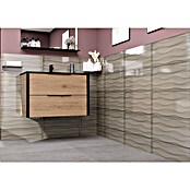 Decocer by Cinca Glow Zidna pločica Onda  (25 x 55 cm, Taupe, Sjaj) | BAUHAUS