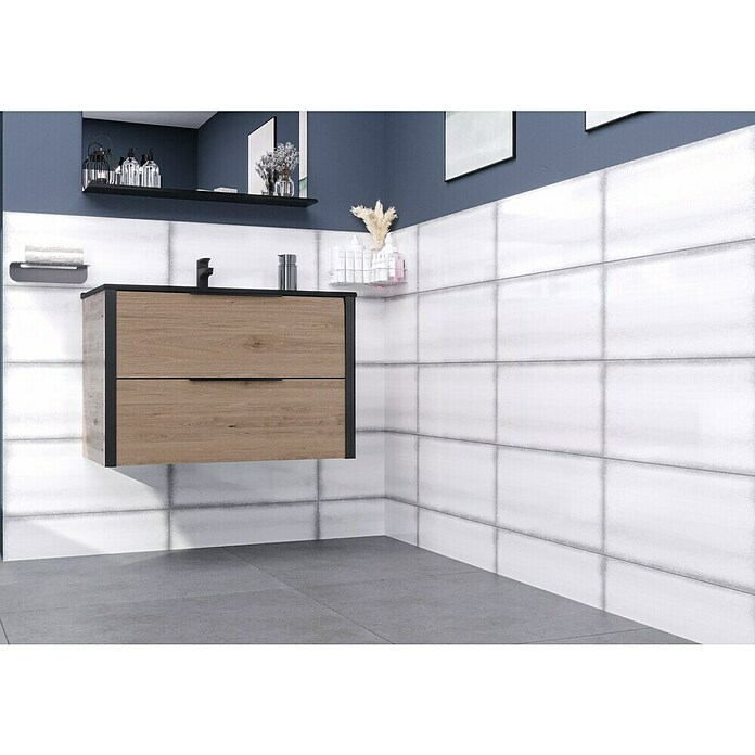 Decocer by Cinca Glow Zidna pločica Shatter  (25 x 55 cm, Bijela, Sjaj) | BAUHAUS