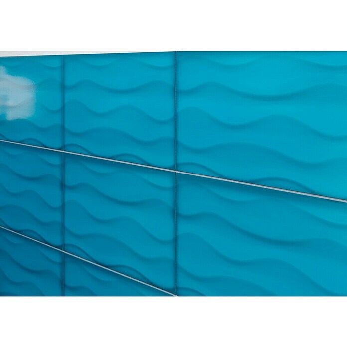Decocer by Cinca Glow Zidna pločica Onda  (25 x 55 cm, Tirkizna, Sjaj) | BAUHAUS