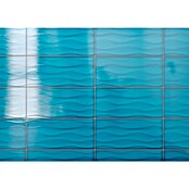 Decocer by Cinca Glow Zidna pločica Onda  (25 x 55 cm, Tirkizna, Sjaj) | BAUHAUS