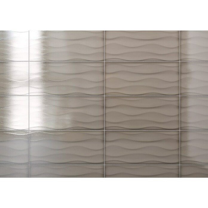 Decocer by Cinca Glow Zidna pločica Onda  (25 x 55 cm, Taupe, Sjaj) | BAUHAUS